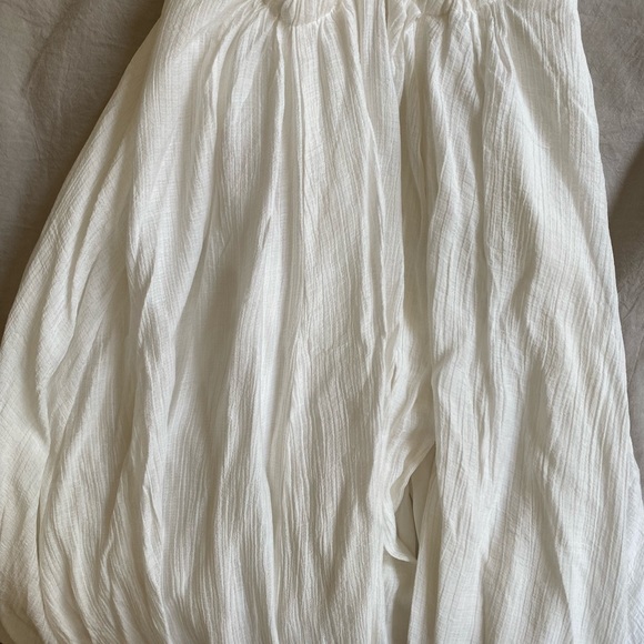 White Halter Maxi Dress with Side Slit - Picture 3 of 5